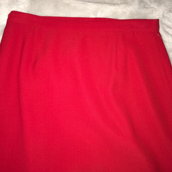 *NWT* Rafaella Skirt Red Straight High Waist - Picture 4 of 12